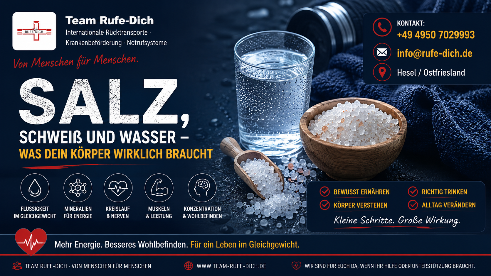 Salz, Wasser & der Körper – warum Balance wichtiger ist als Angst
