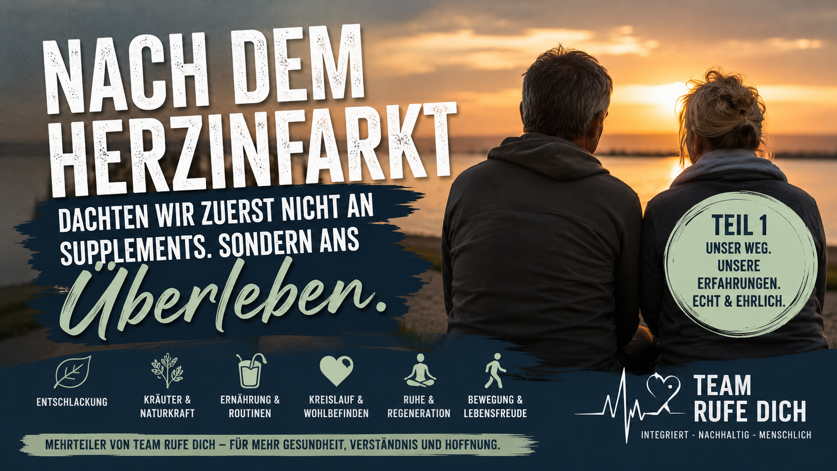 „Nach dem Herzinfarkt dachten wir zuerst nicht an Supplements. Sondern ans Überleben.“