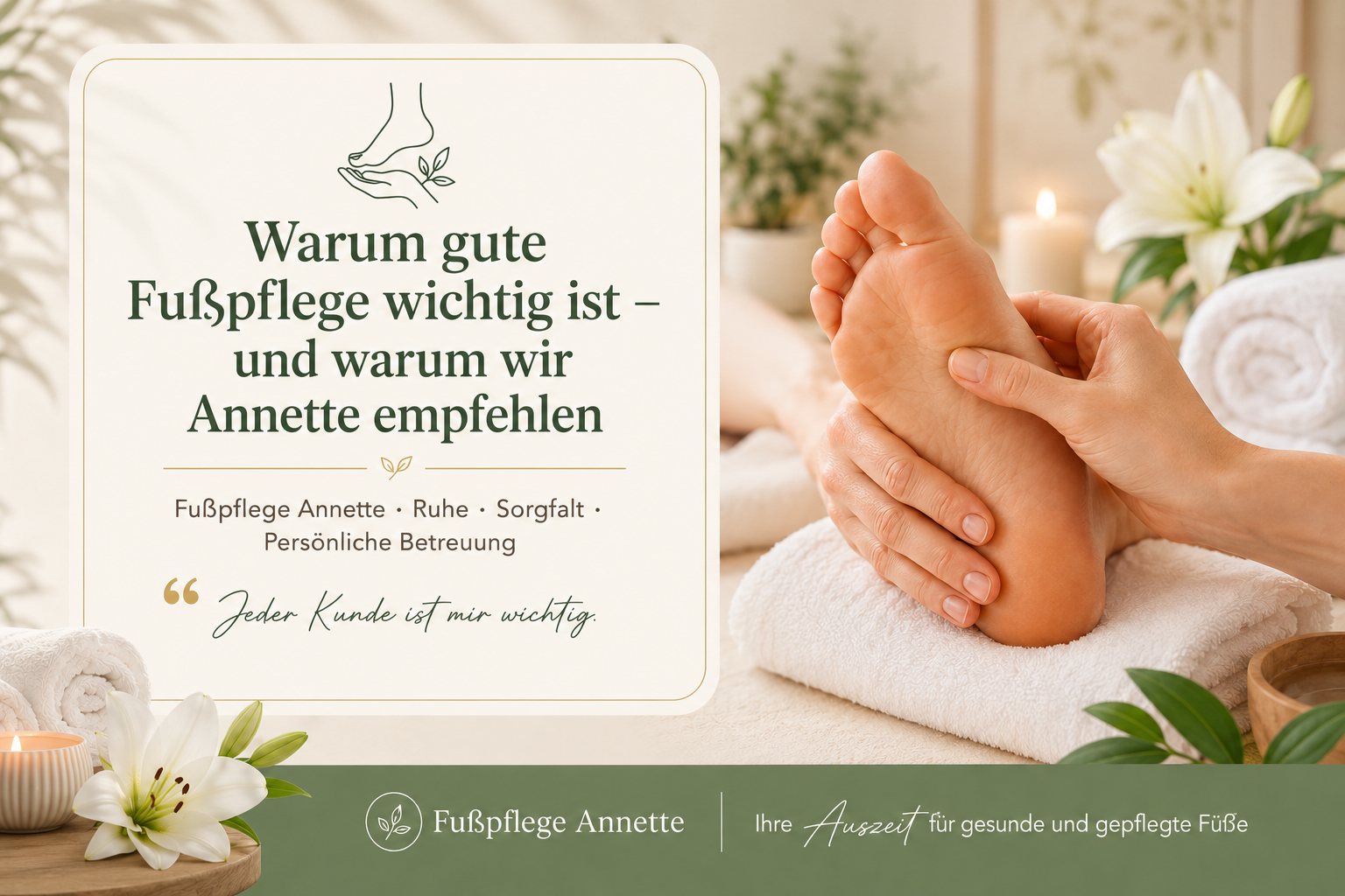 Warum gute Fußpflege wichtig ist – und warum wir Annette empfehlen