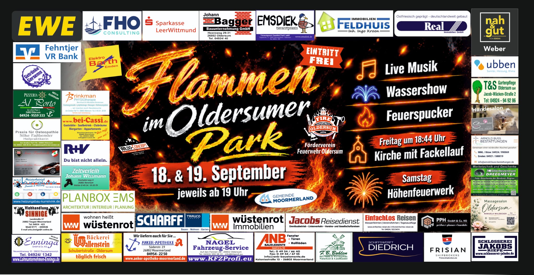 Flammen im Oldersumer Park – Feuerwehr Oldersum lädt ein